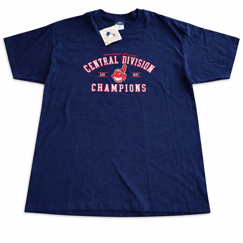 Cleveland Indians 1999 Central Division  Tshirt, XL, New Old Stock w/tags, Navy